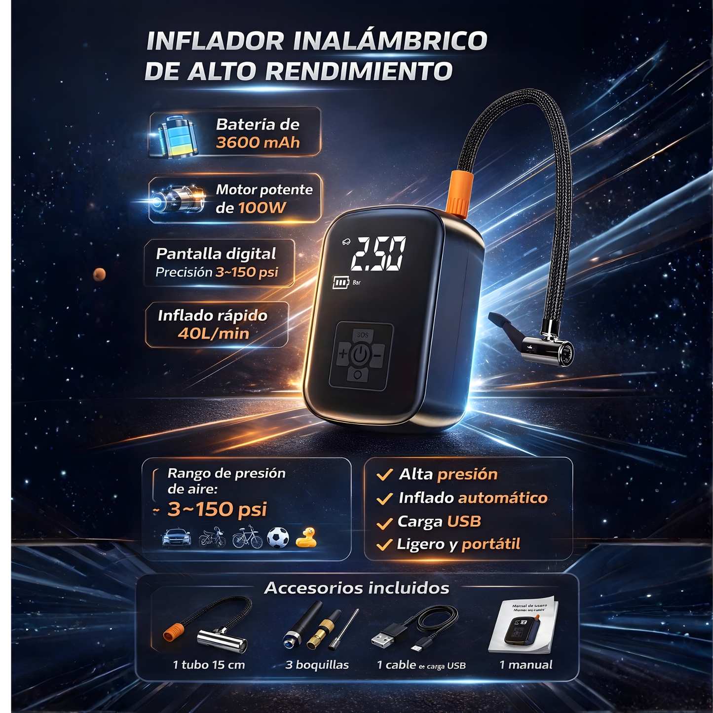 cordless air compressor for tires